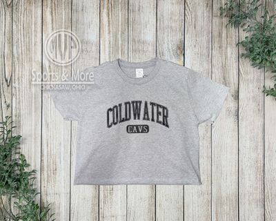 WOMEN’S HEAVYWEIGHT SIDNEY CROP TEE LADIES XL Athletic Heather