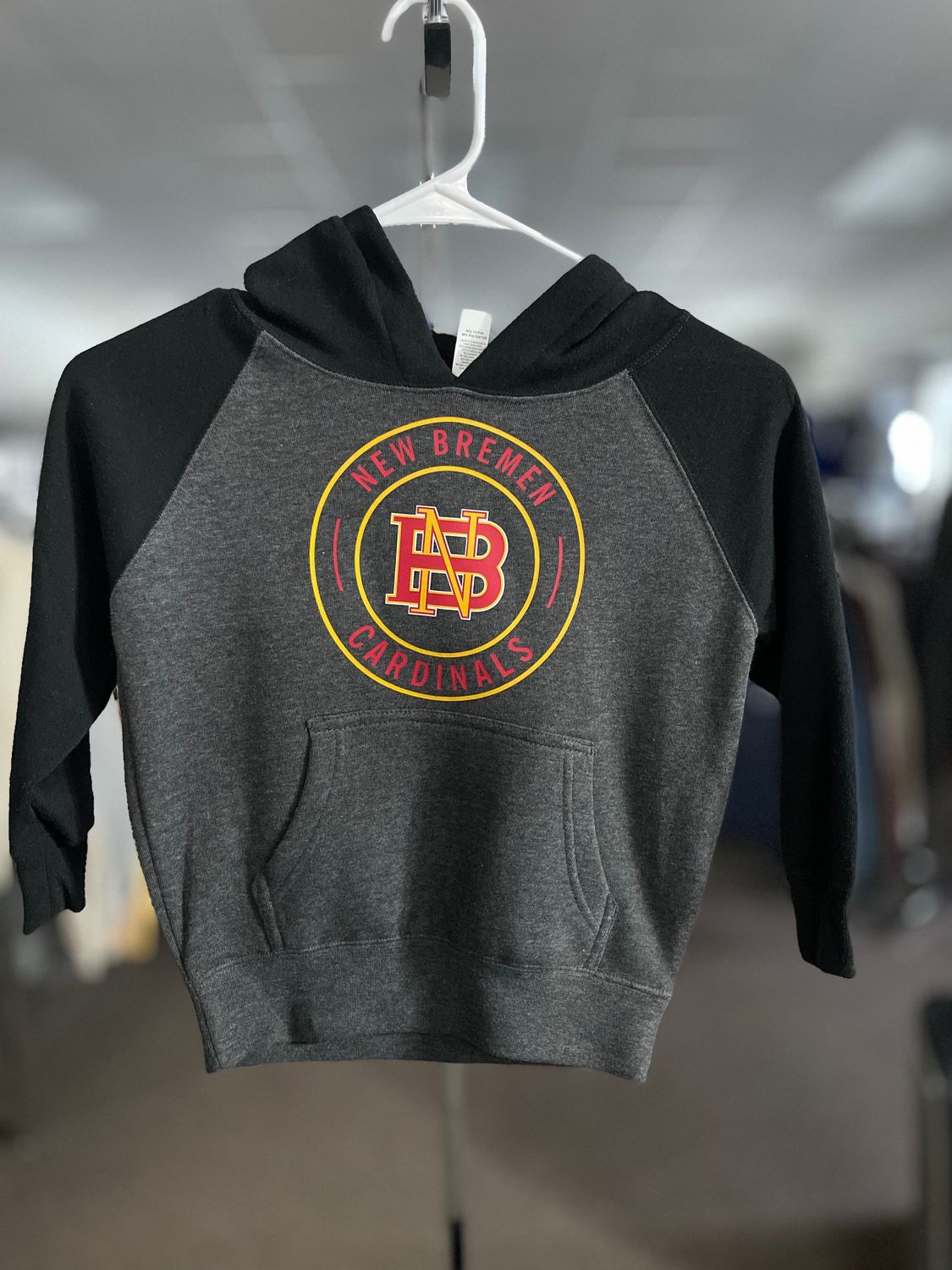 Independent Trading Co. Toddler Special Blend Hooded Raglan Sweatshirt PRM10TSB Carbon/ Black 4T