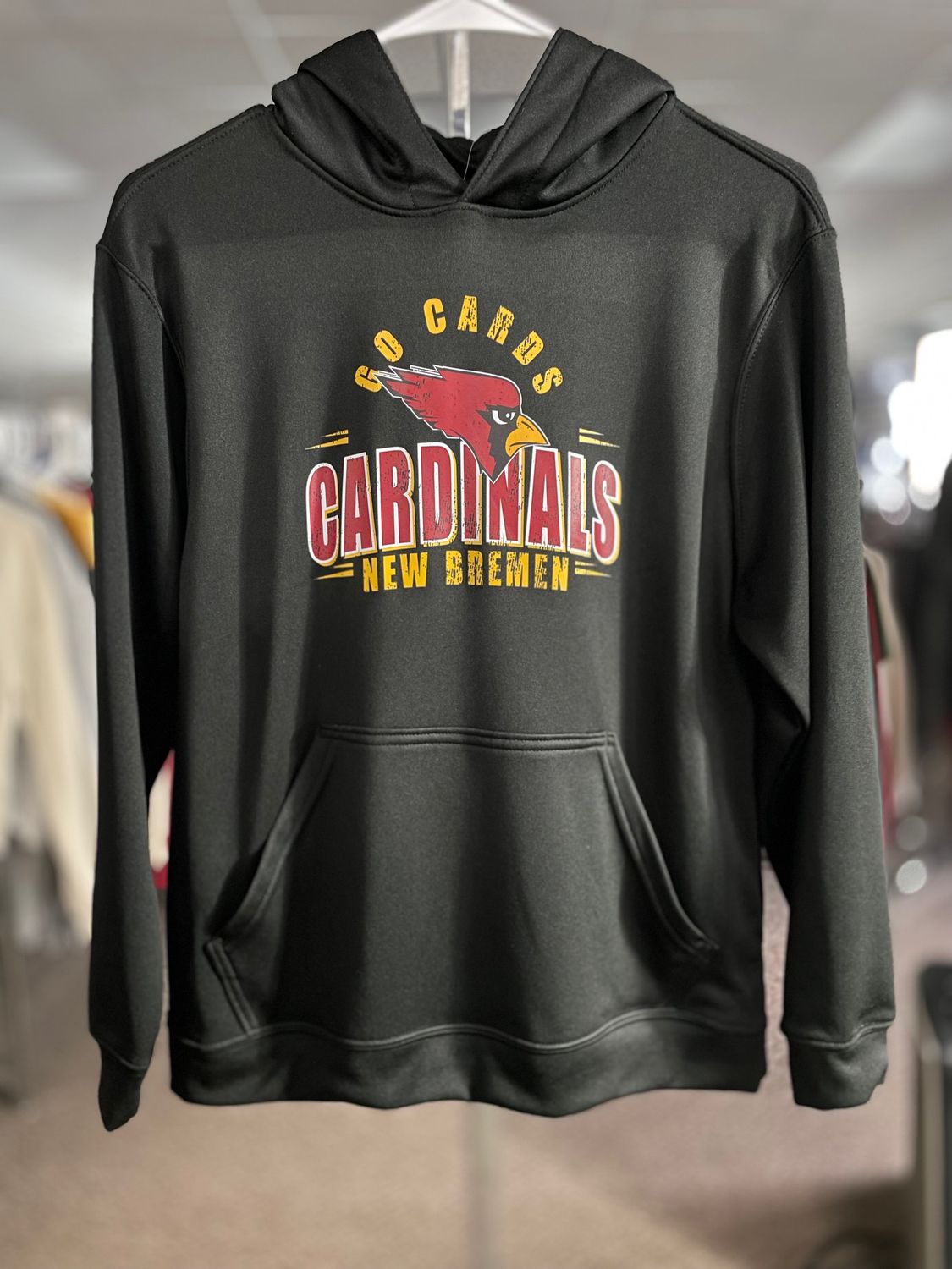 Augusta Youth Wicking  Fleece Hoodie 5506 BLACK L