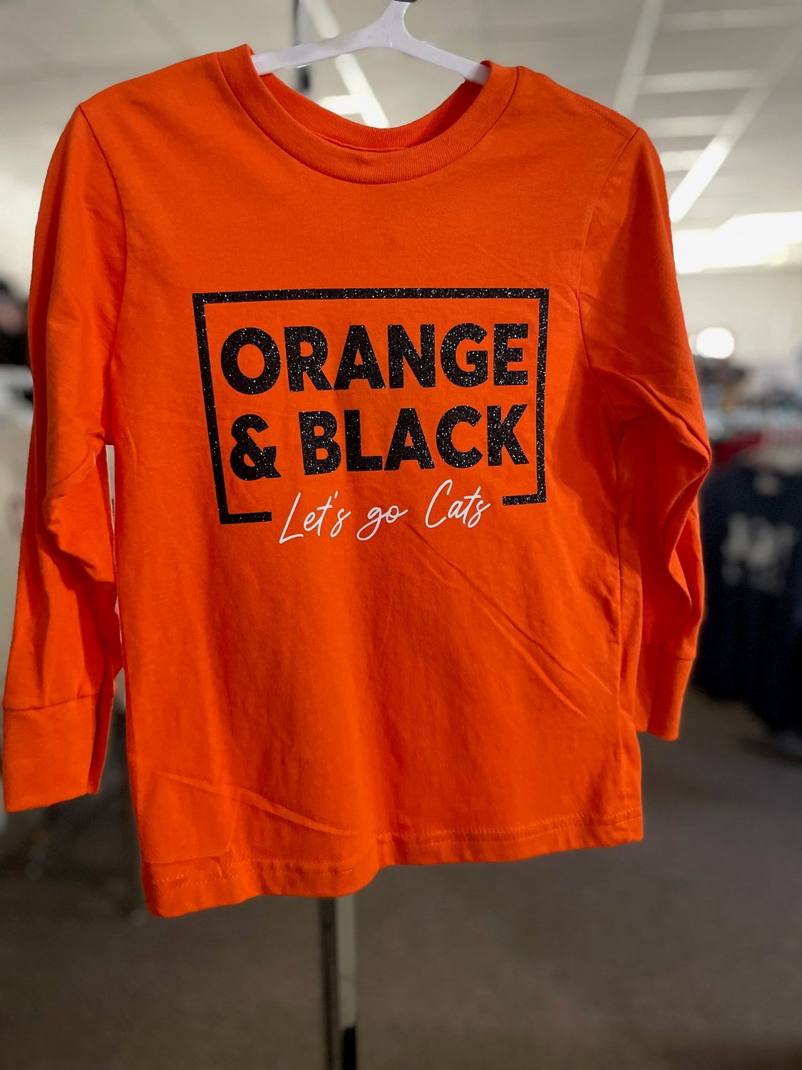 LAT Youth Fine Jersey Long Sleeve Tee 6201 Orange XS