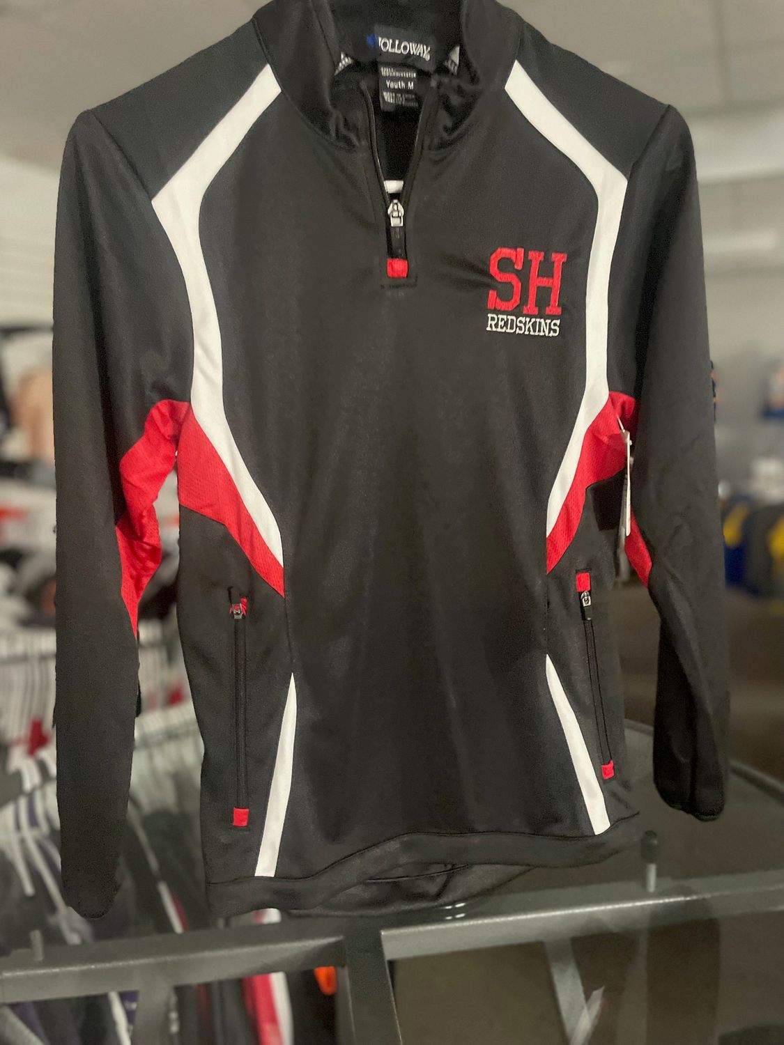 Embroidered 1/4 Zip - Holloway - Youth Medium