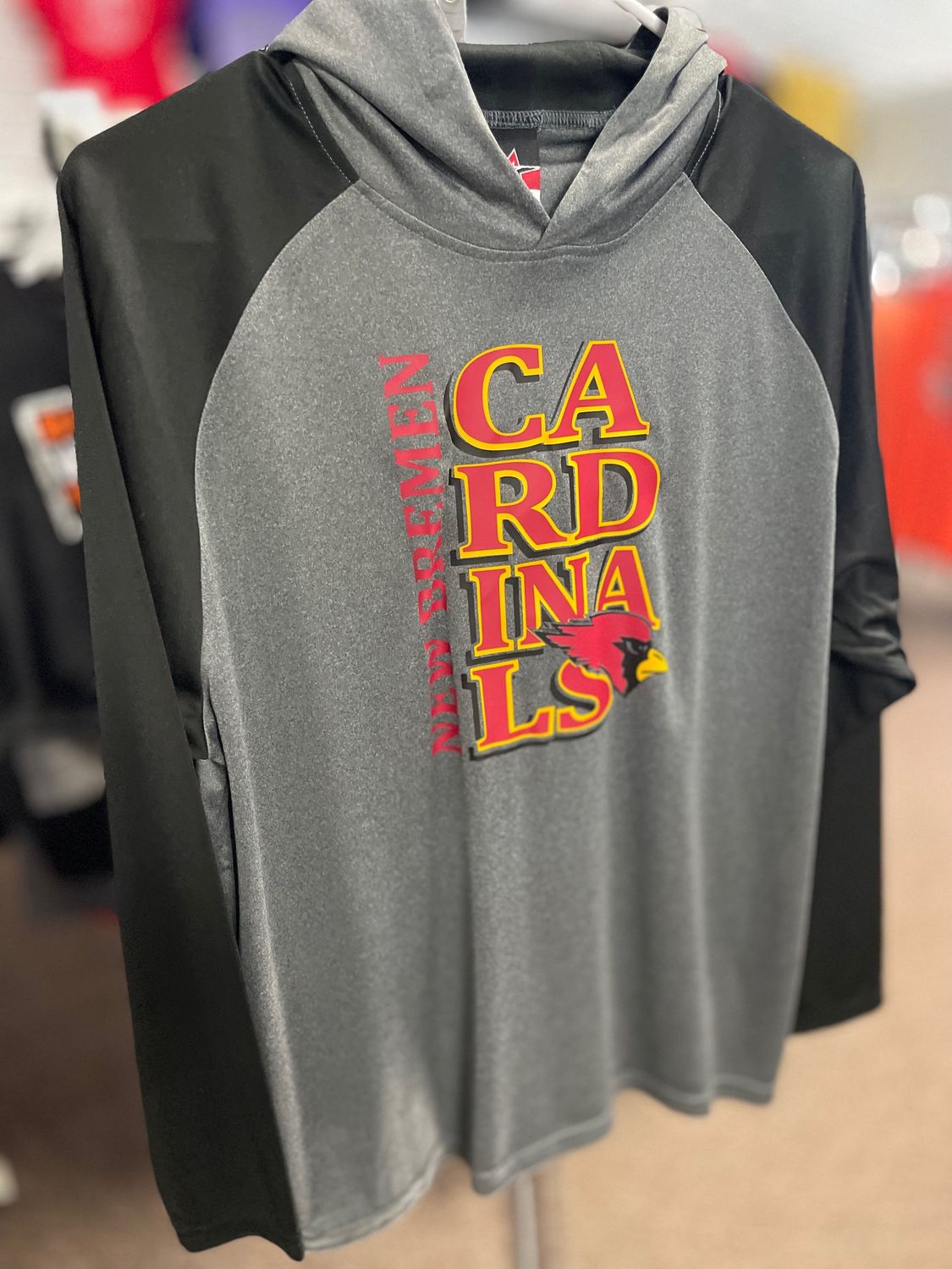 Alleson Gameday Youth Long Sleeve Hood C/O Graphite/Black XL