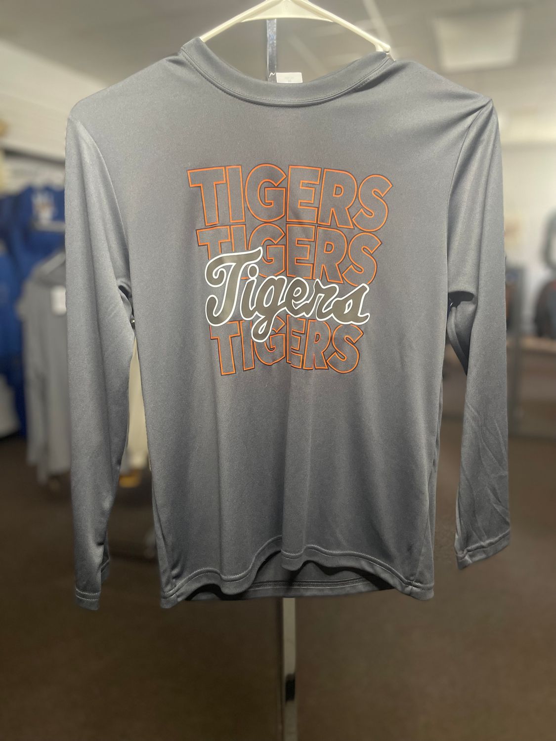 Sport-Tek Youth Long Sleeve PosiCharge Competitor Tee. YST350LS Iron Grey M