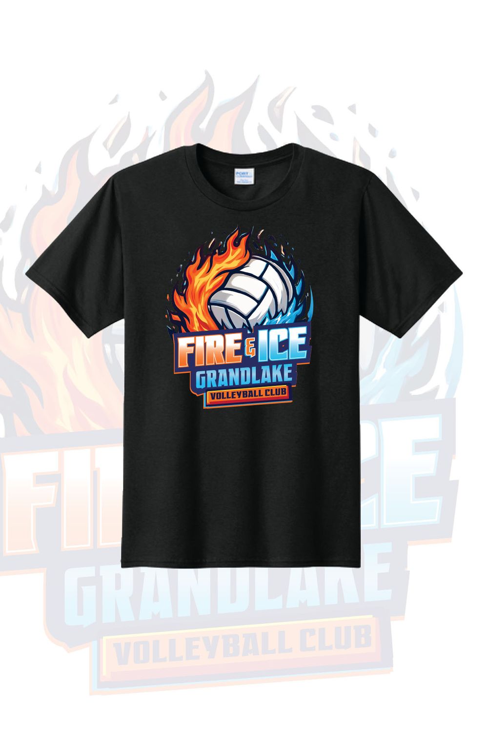 BC3413Y  BELLA+CANVAS® Youth Triblend Short Sleeve Tee - BLACK - FIRE AND ICE