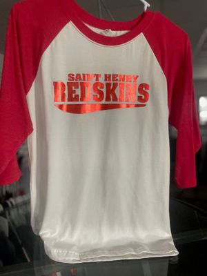 Next Level 3/4 Sleeve Red/White - XL Next Level 3/4 Sleeve Red/White - XL