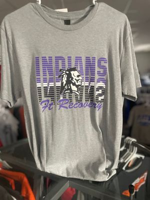 District Perfect TriTee. DM130 Heathered Grey S