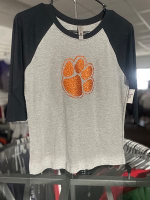 Next Level 3/4 Sleeve Shirt - Grey/Black - L