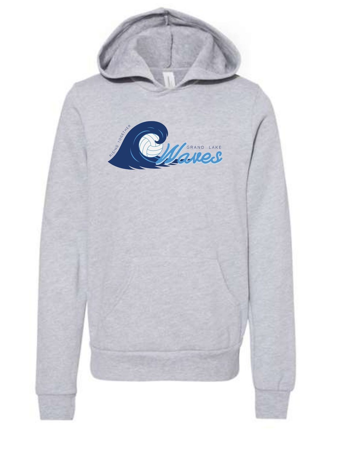 The Waves - BELLA+CANVAS FLEECE SPONGE HOODIE - Athletic Heather