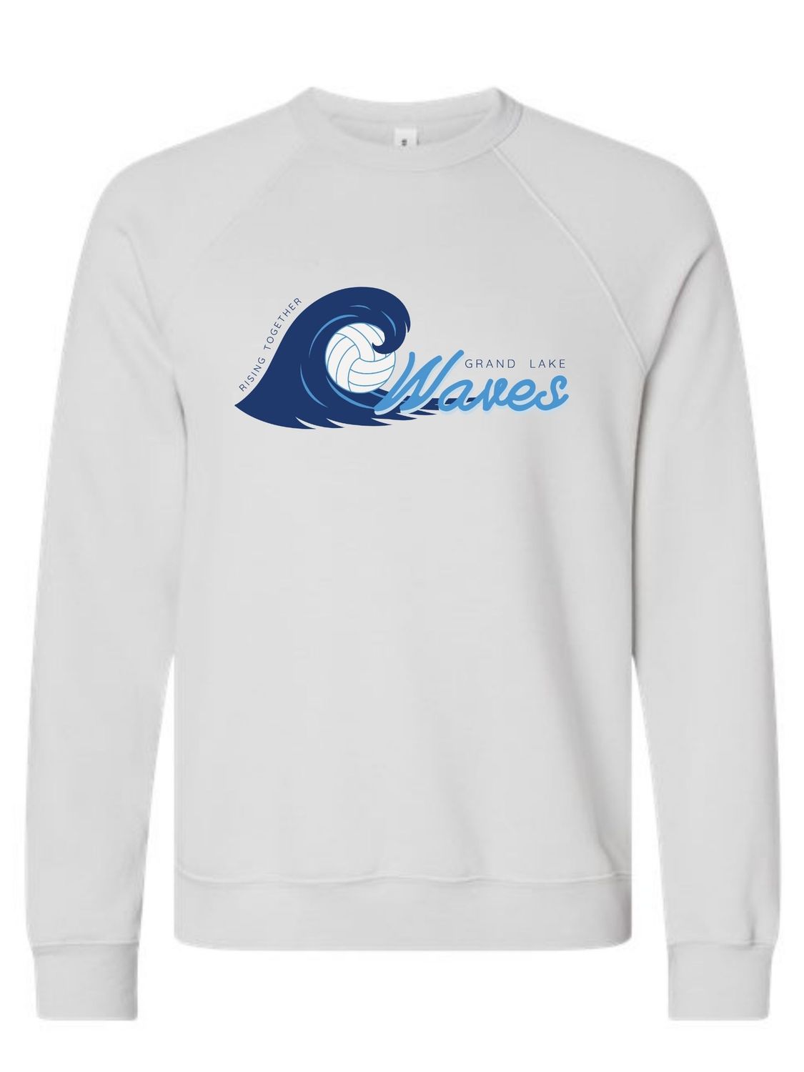 The Waves - BELLA+CANVAS FLEECE SPONGE CREWNECK - Athletic Heather BC3901