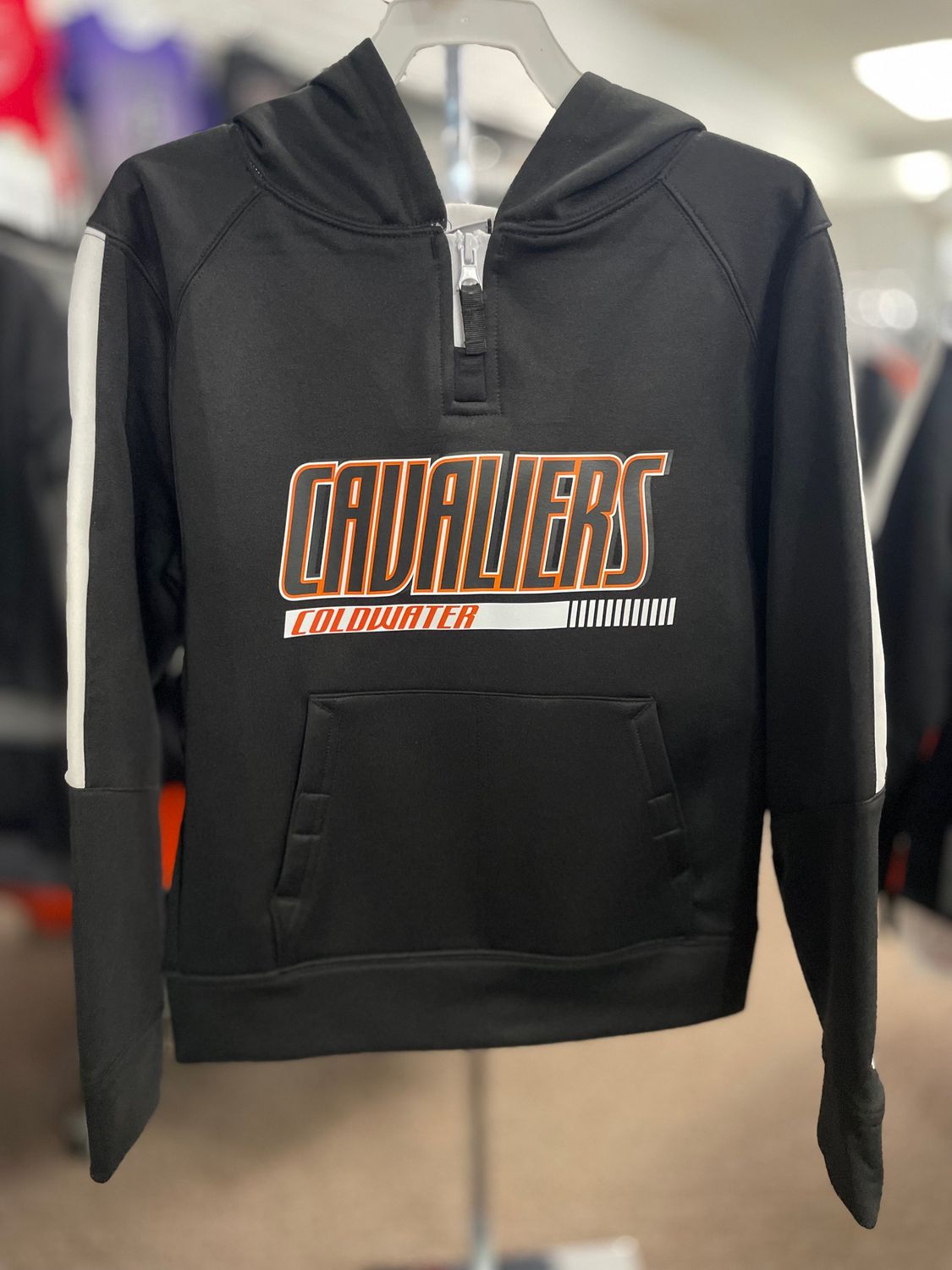 Badger Sport Sideline Fleece Youth Hood 245600 Black/White XS