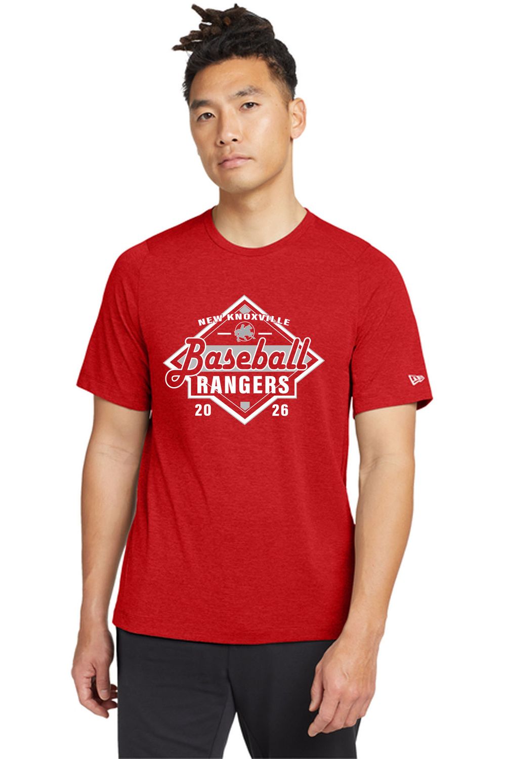 New Era Series Performance Crew Tee - RED - NEA200 - NK SPRING SPORTS
