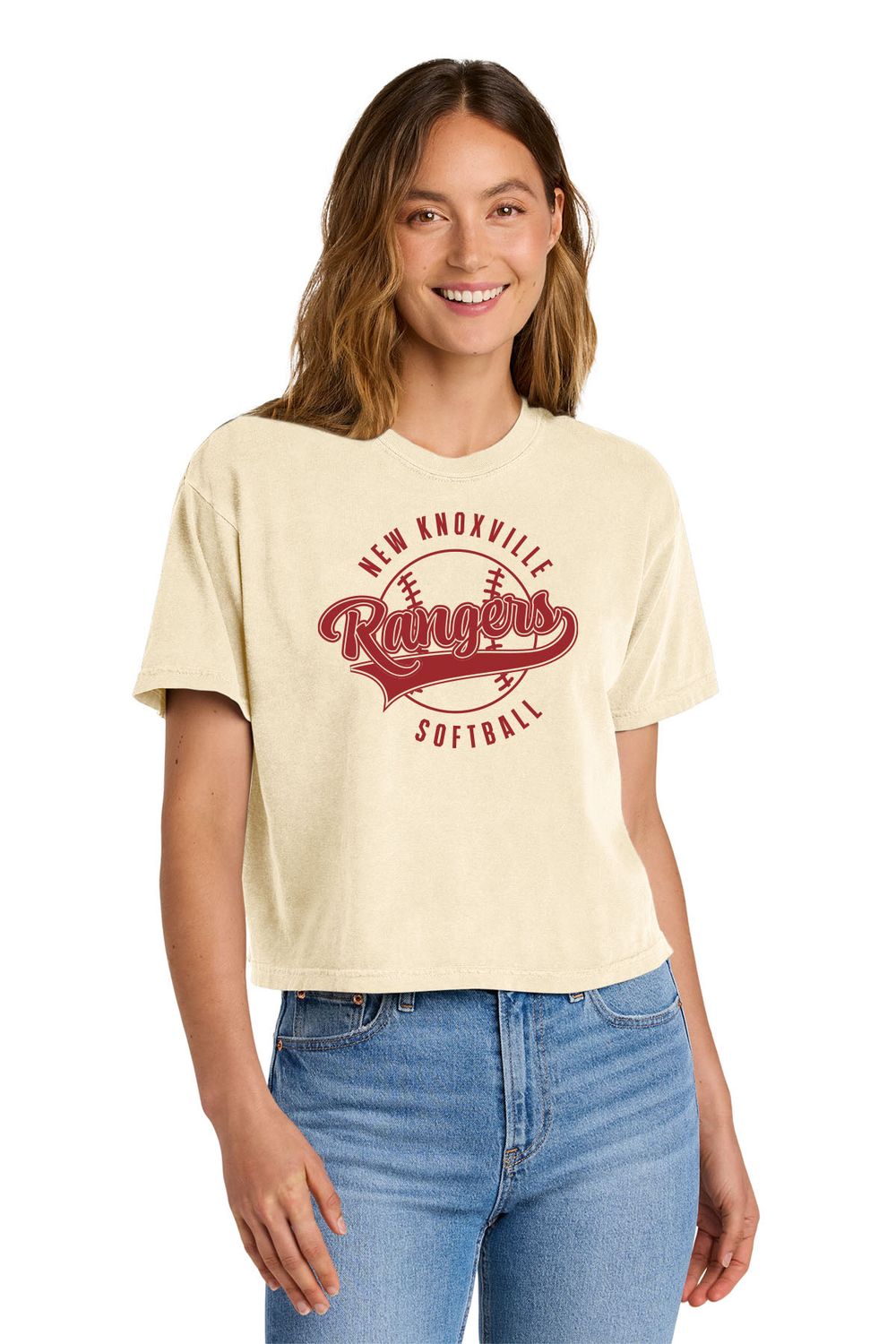 Women’s Heavyweight Boxy Tee - IVORY - NK Spring Sports