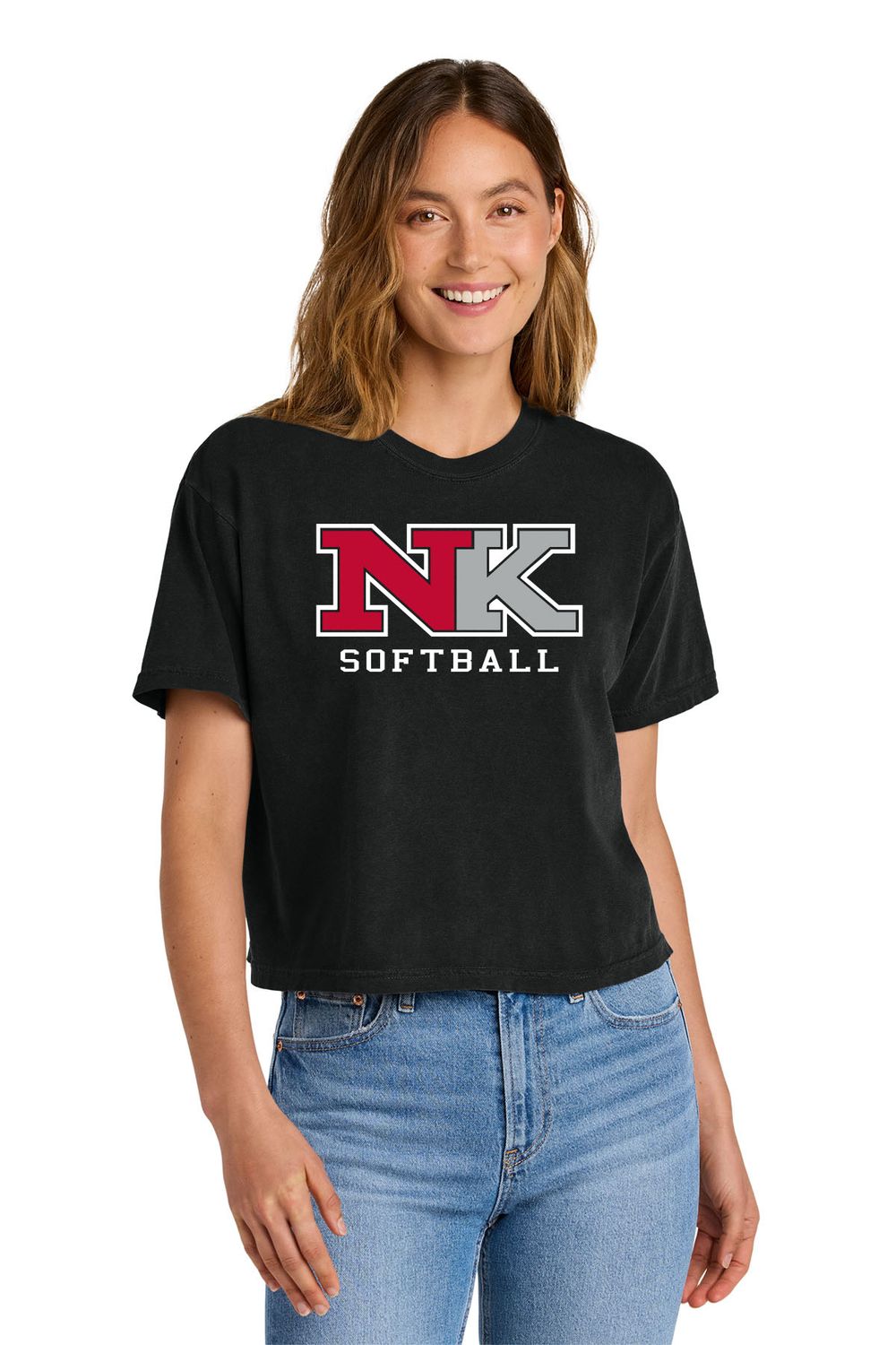 Women’s Heavyweight Boxy Tee - BLACK - NK Spring Sports