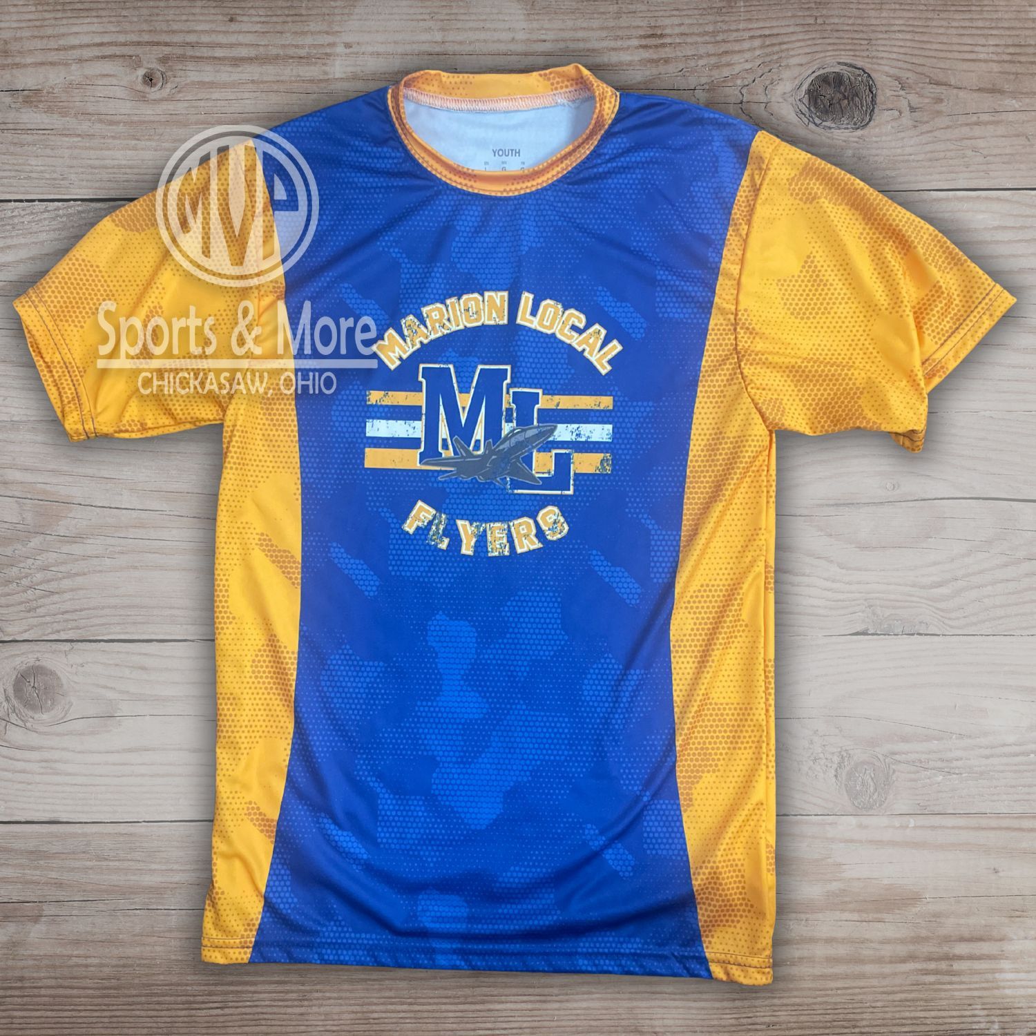 High Five Sublimated Turbo Tee - CAMO- ML - VINT 3 STRIPE