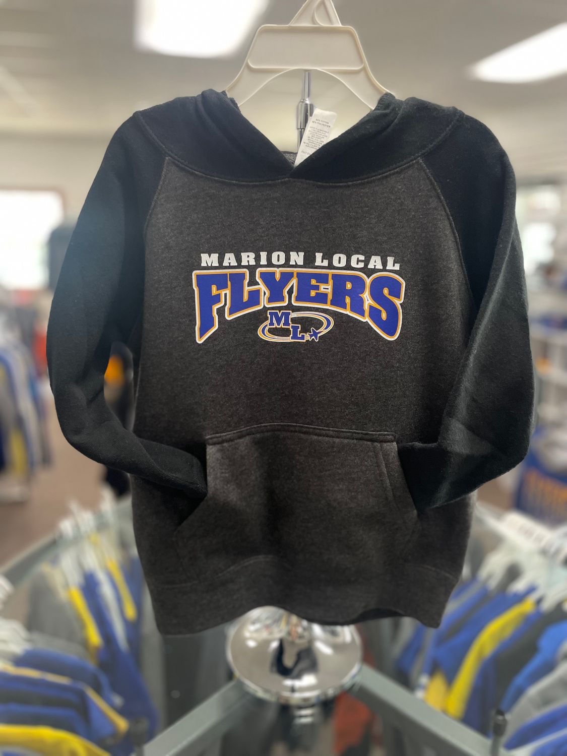 Independent Trading Co. Toddler Special Blend Hooded Raglan Sweatshirt PRM10TSB Carbon/ Black 4T