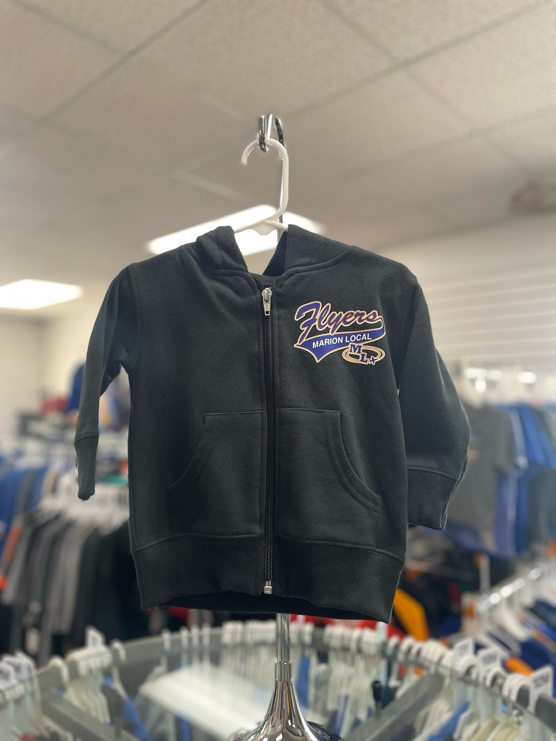 Rabbit Skins Infant Zip Fleece Hoodie 3446 Black 6M