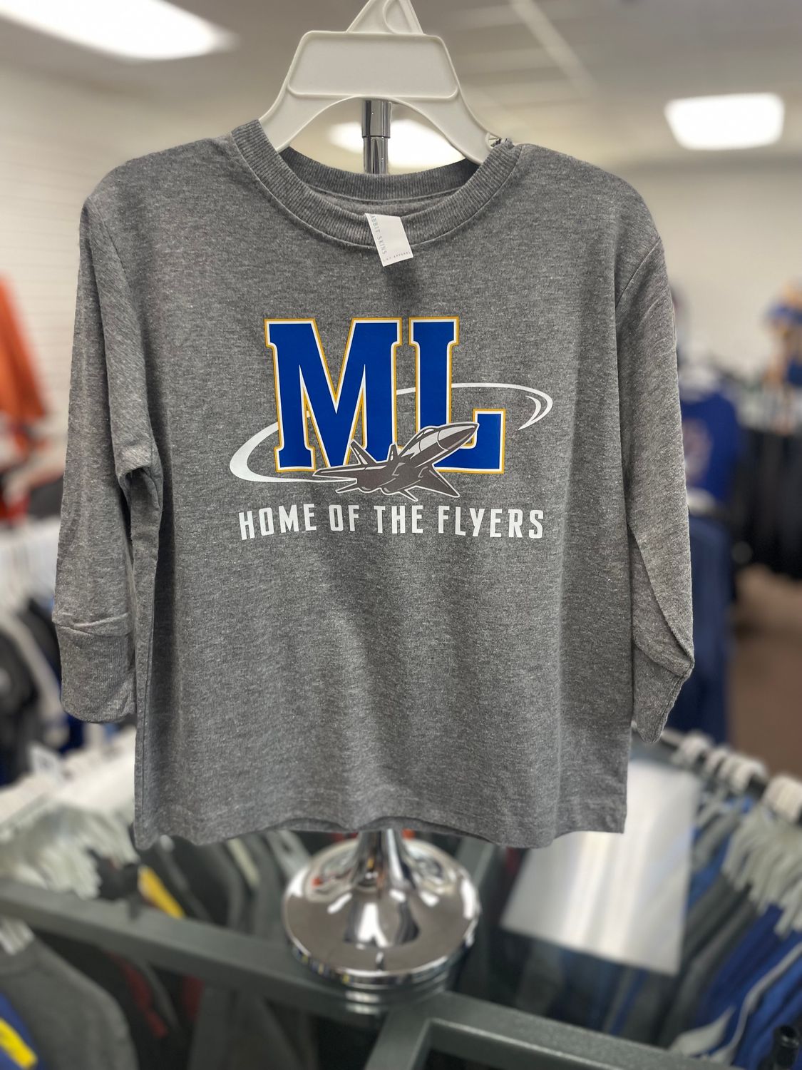 Rabbit Skins Toddler Fine Jersey Long Sleeve Tee 3302 Granite Heather 3T