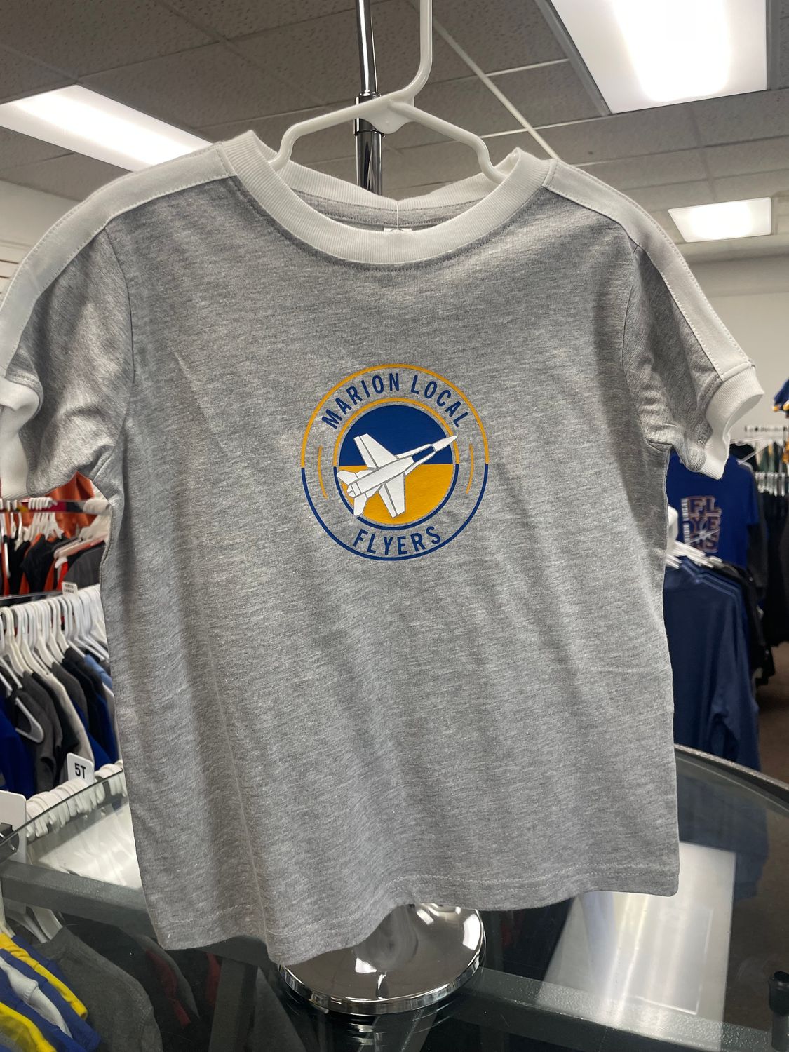 Rabbit Skins Toddler Retro Ringer Fine Jersey Tee_3032 Heather/ White 4