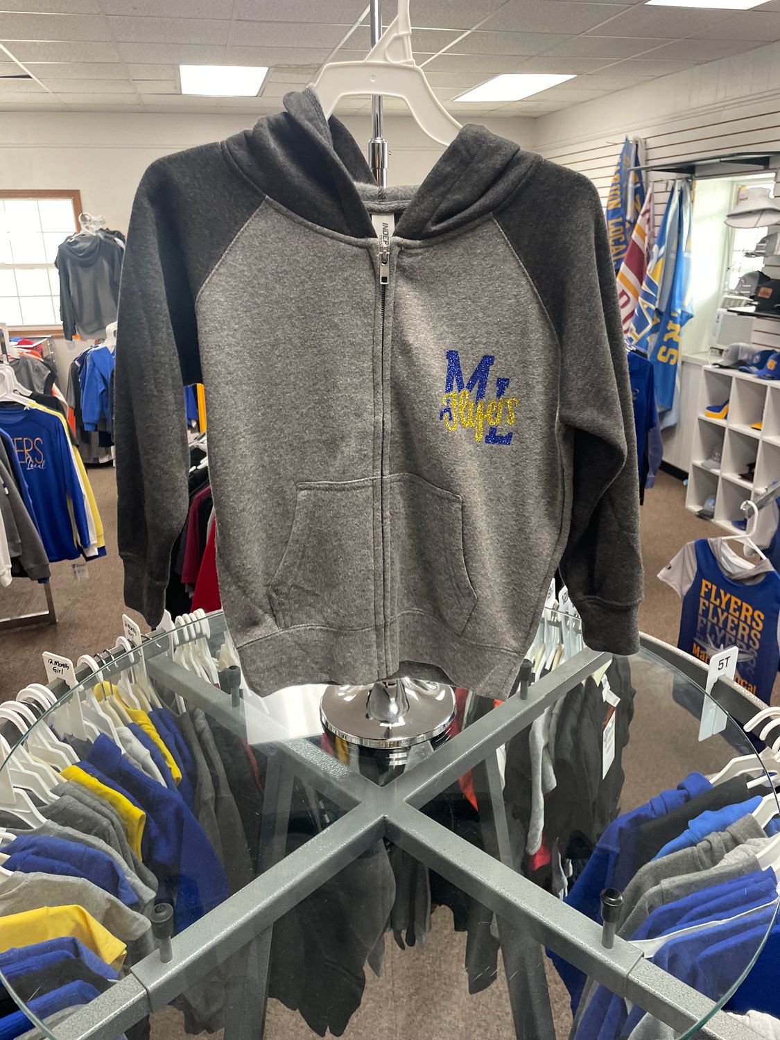 Independent Trading Co. Toddler Lightweight Special Blend Raglan Zip Hood_PRM10TSBZ Nickel/ Carbon 5/6T