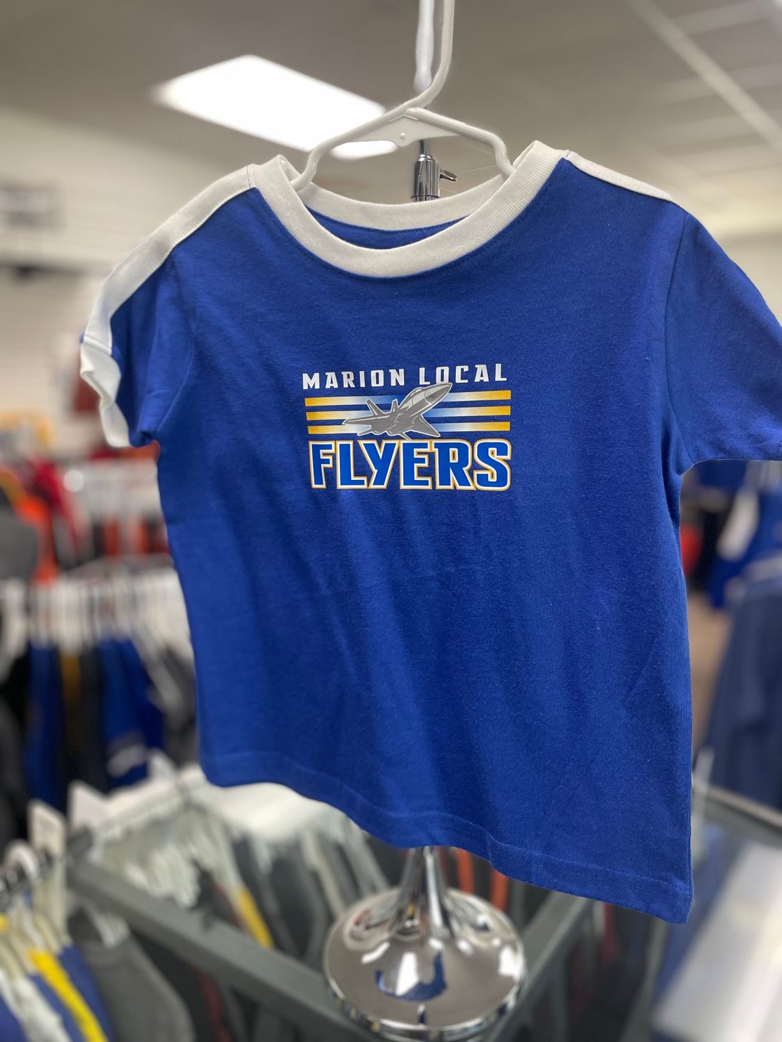 Rabbit Skins Toddler Retro Ringer Fine Jersey Tee 3032 Royal/ White 3