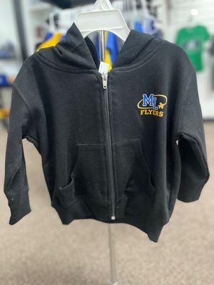 Rabbit Skins oddler Full-Zip Fleece Hooded Sweatshirt 3346 Black 2T