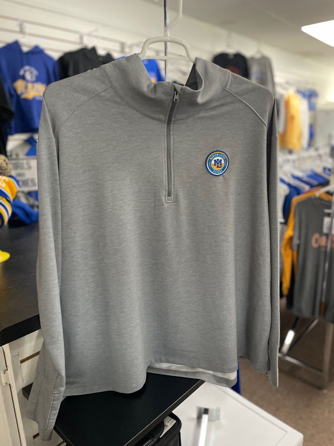 Sport-Tek Ladies Sport-Wick Flex Fleece 1/4-Zip. LST561 Light Grey Heather 4XL