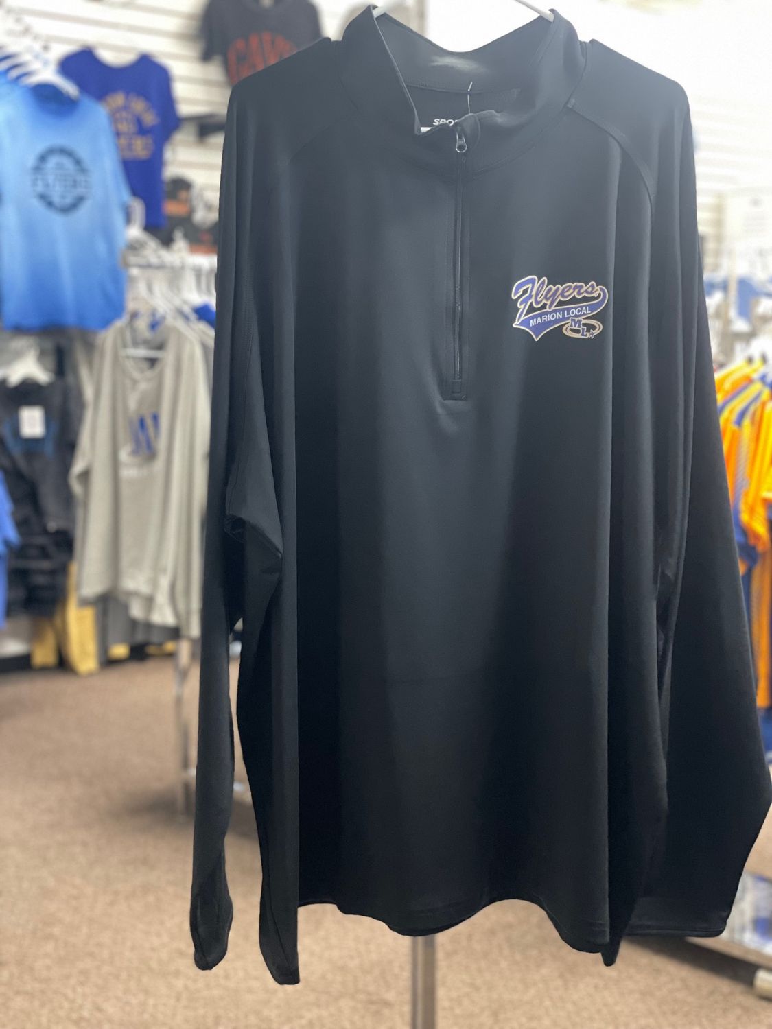 Sport-Tek® Sport-Wick® Stretch 1/4-Zip Pullover. ST850 Black 4XL