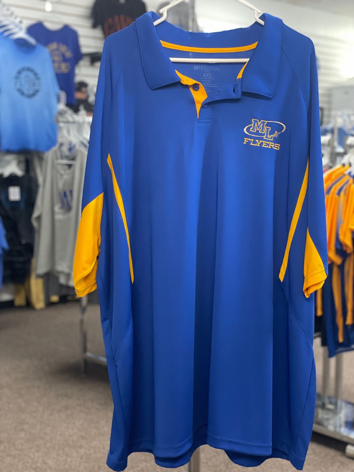 Holloway AVENGER POLO  222530 ROYAL/LIGHT GOLD 4XL