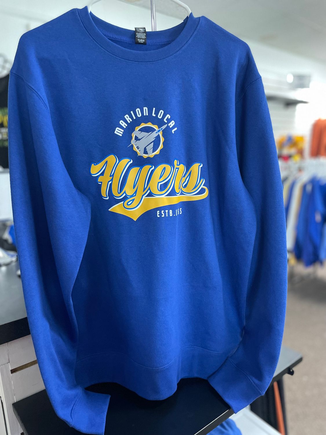 DT6104Y  District® Youth V.I.T.™ Fleece Crew Deep Royal Medium