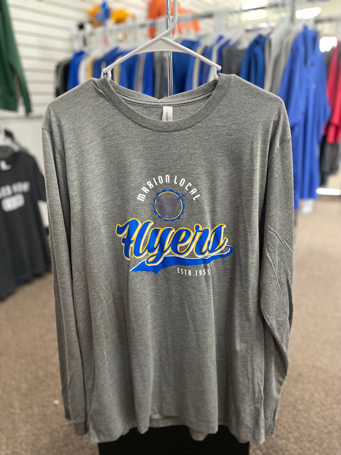 BELLA + CANVAS Triblend Long Sleeve Tee 3513 XL Grey Triblend