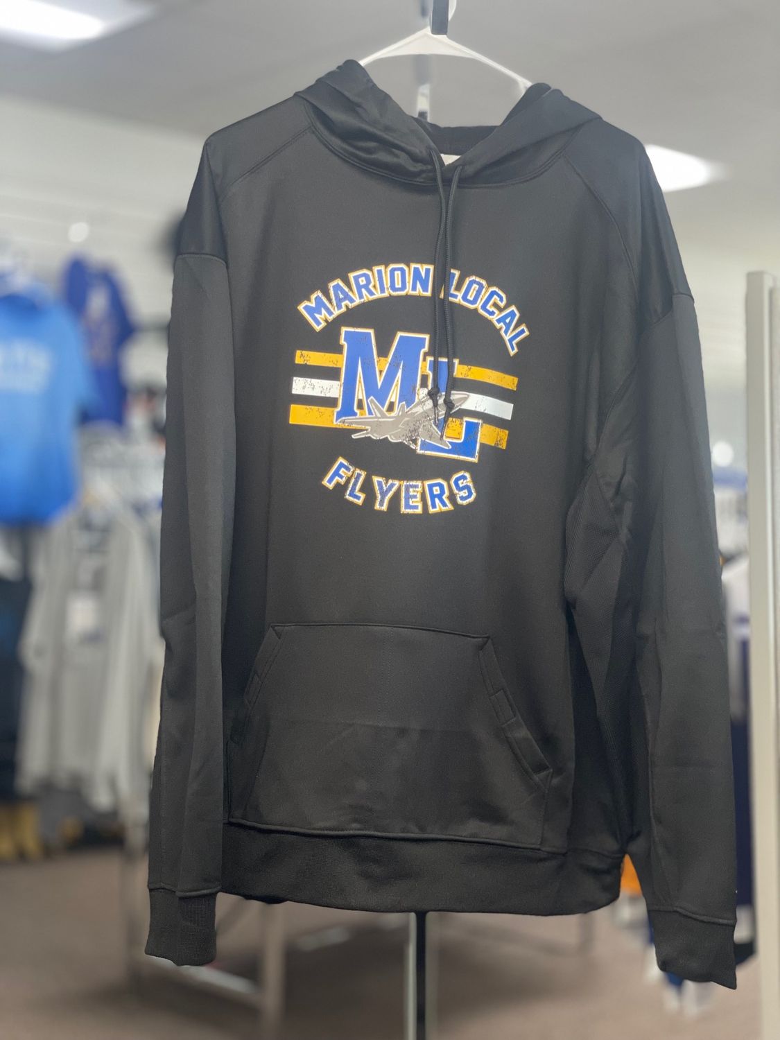 Badger Sport Perf. Fleece Hood 145400 Black XL