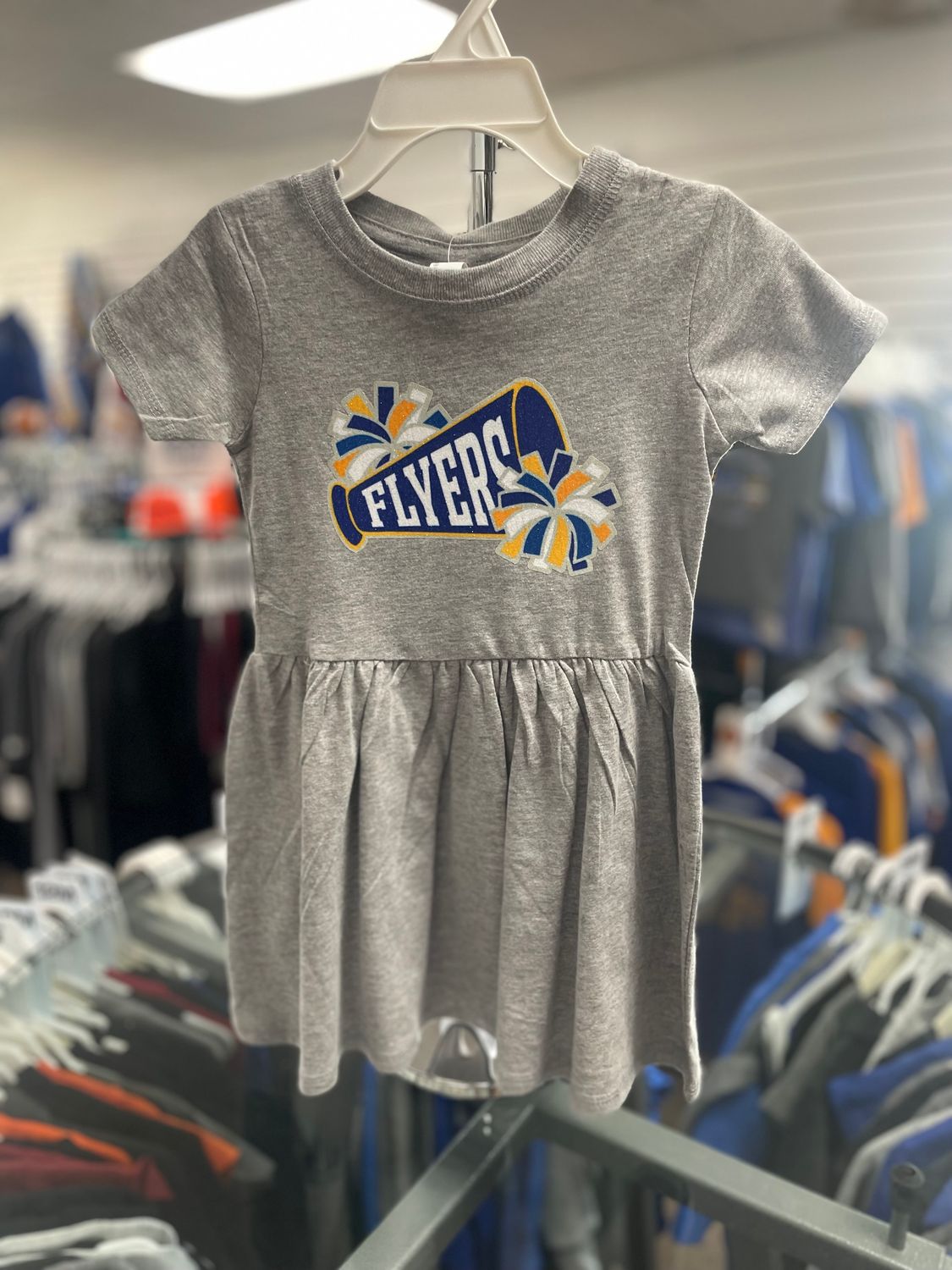 Rabbit Skins Toddler Baby Rib Dress 5323 Heather 2