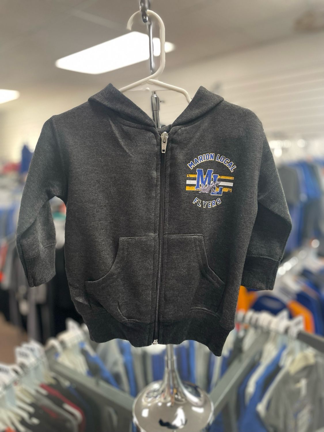 Rabbit Skins Infant Zip Fleece Hoodie 3446 Vintage Smoke 12M