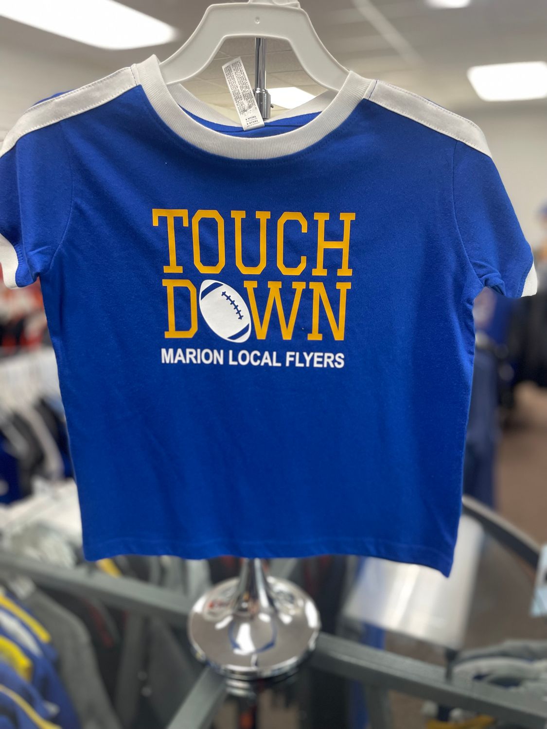 Rabbit Skins Toddler Retro Ringer Fine Jersey Tee 3032 Royal/ White 4