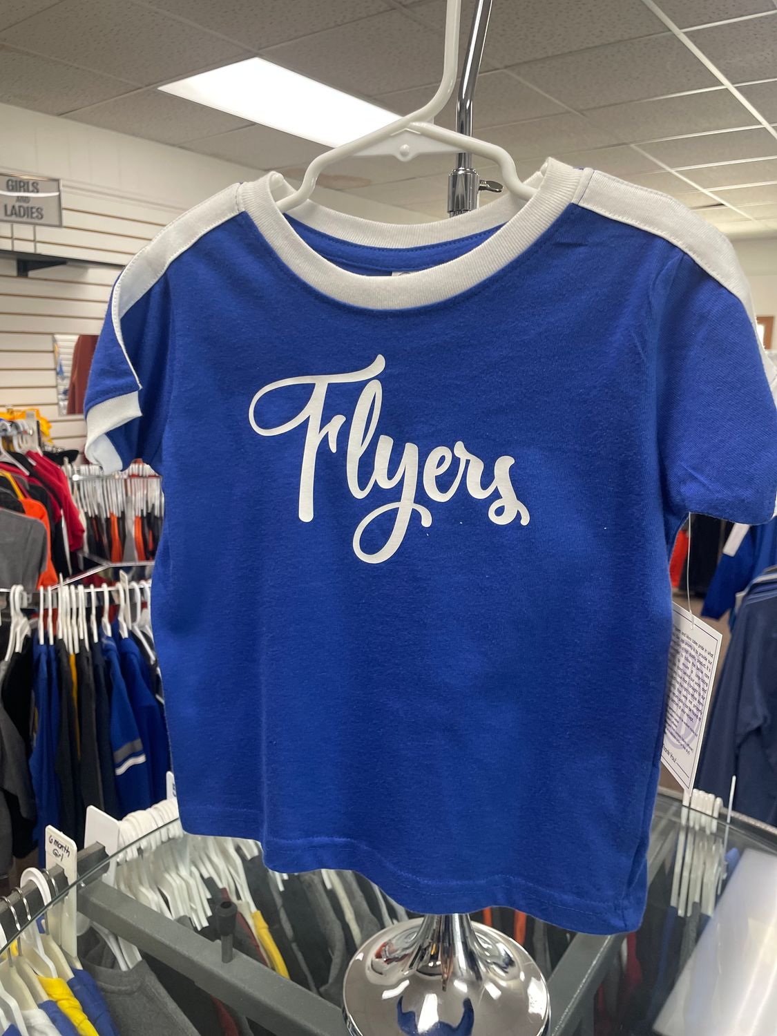 Rabbit Skins Toddler Retro Ringer Fine Jersey Tee 3032 Royal/ White 3