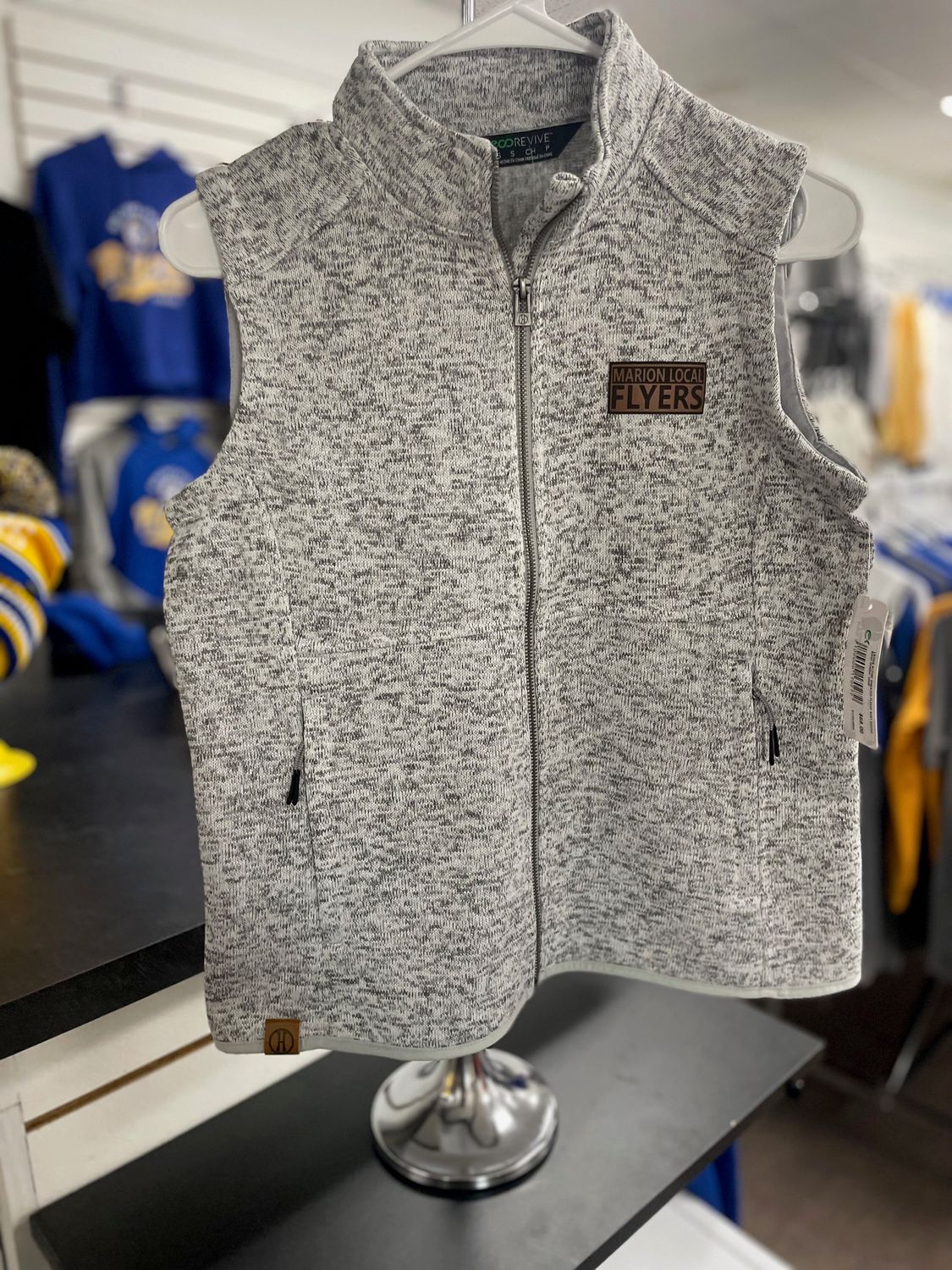 LADIES ALPINE SWEATER FLEECE VEST 223742 Silver Heather small