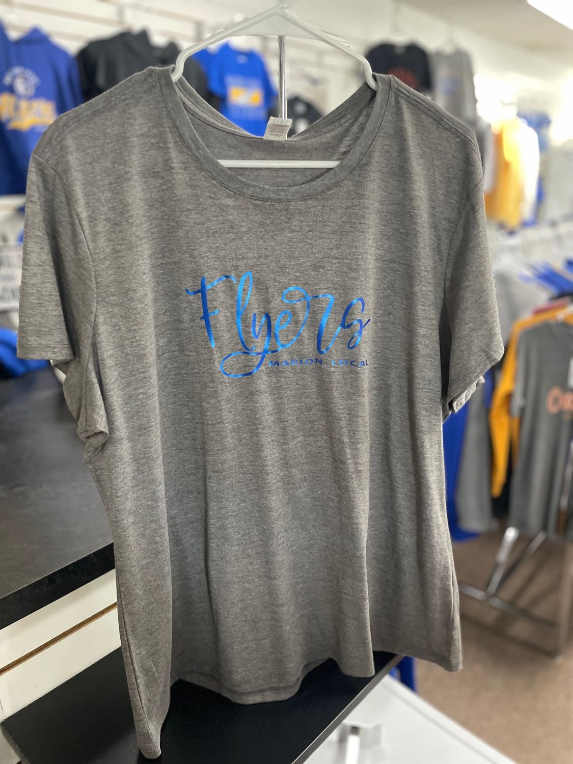 District ® Women's Perfect Tri® Tee. DM130L Grey Frost XXL