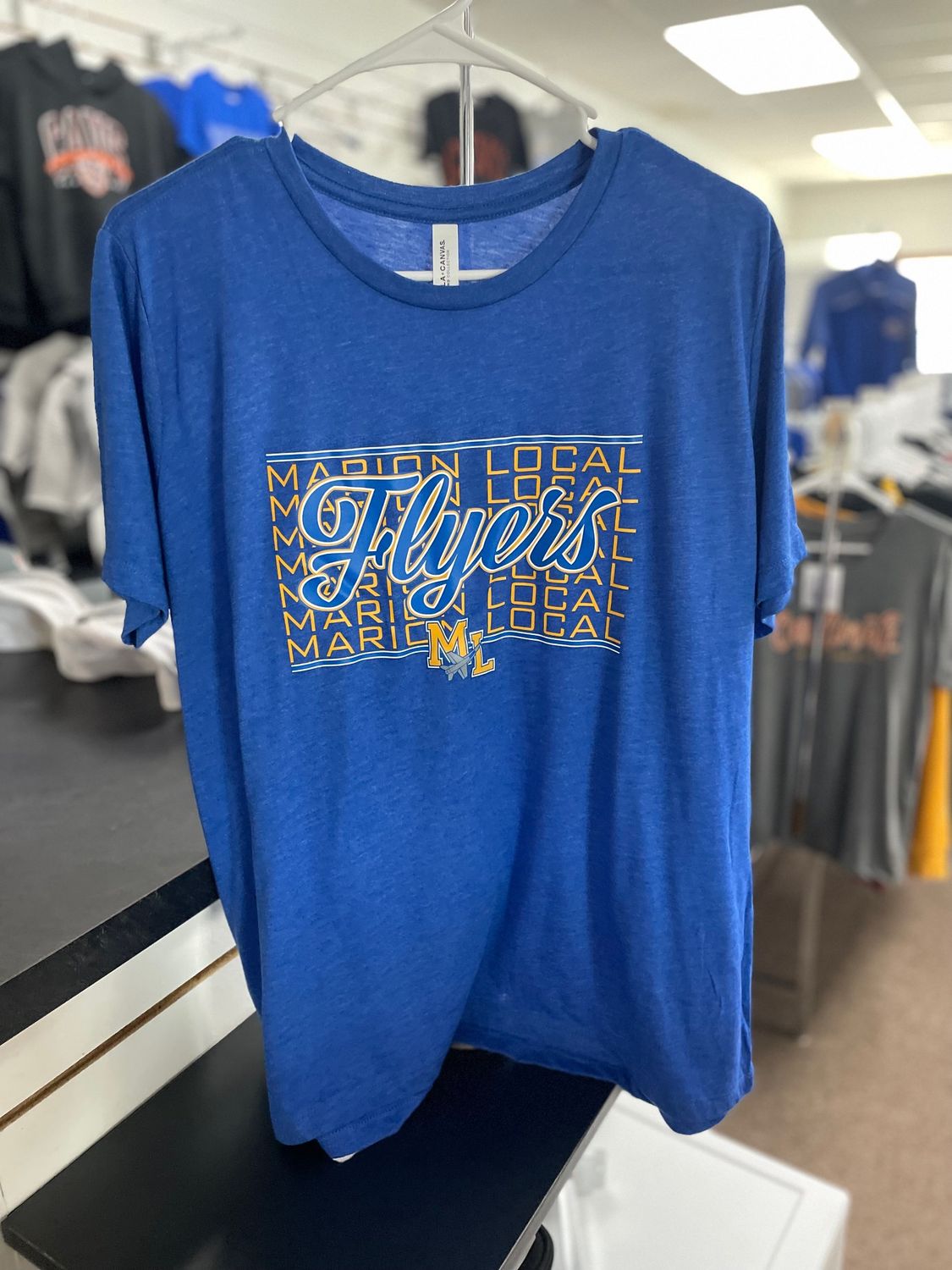 BELLA + CANVAS Women's Relaxed Fit Triblend Tee 6413 True Royal Triblend XL