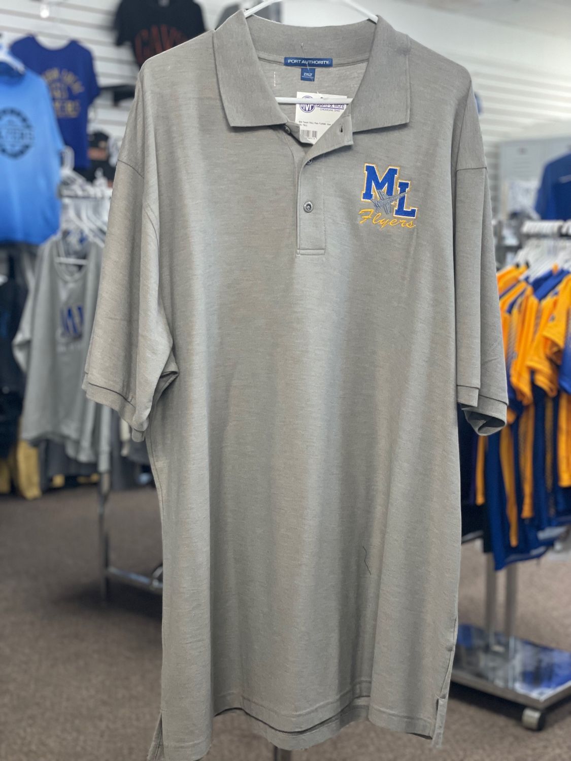 Silk Touch TALL Polo TLK500  Cool Grey 2XL TALL