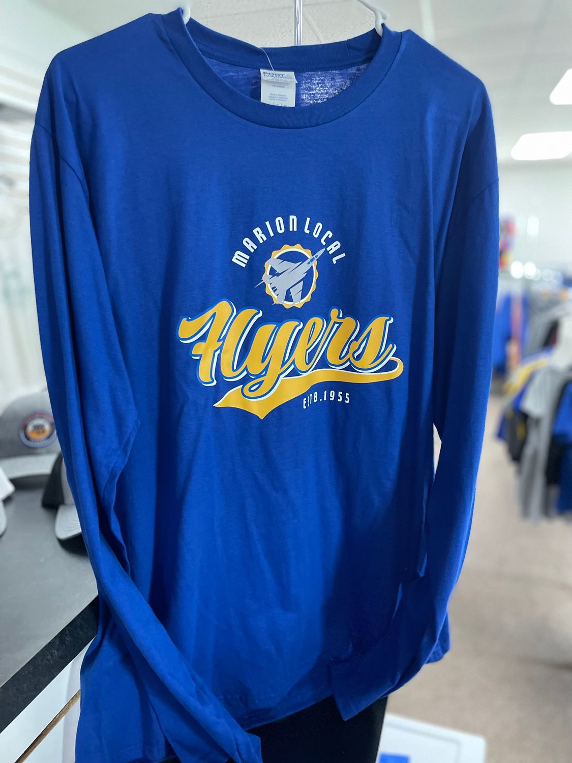 Port &amp; Company® Long Sleeve Fan Favorite Tee. PC450LS True Royal M