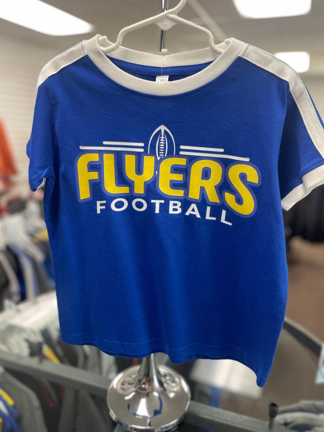 Rabbit Skins Toddler Retro Ringer Fine Jersey Tee 3032 Royal/ White 4