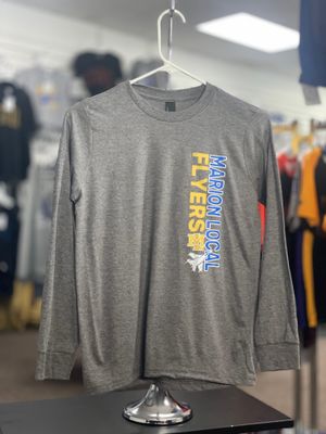 District® Youth Perfect Tri® Long Sleeve Tee DT132Y - AU Design - ML Grey Frost YOUTH XS