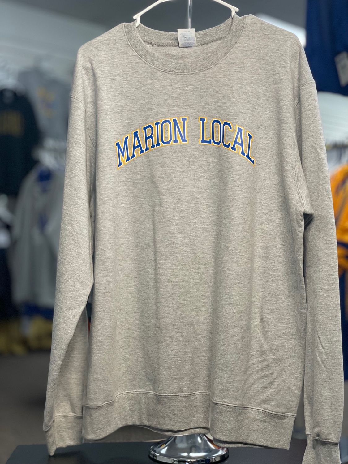 Port &amp; Company Fan Favorite Fleece Crewneck Sweatshirt. PC850 Athletic Heather L