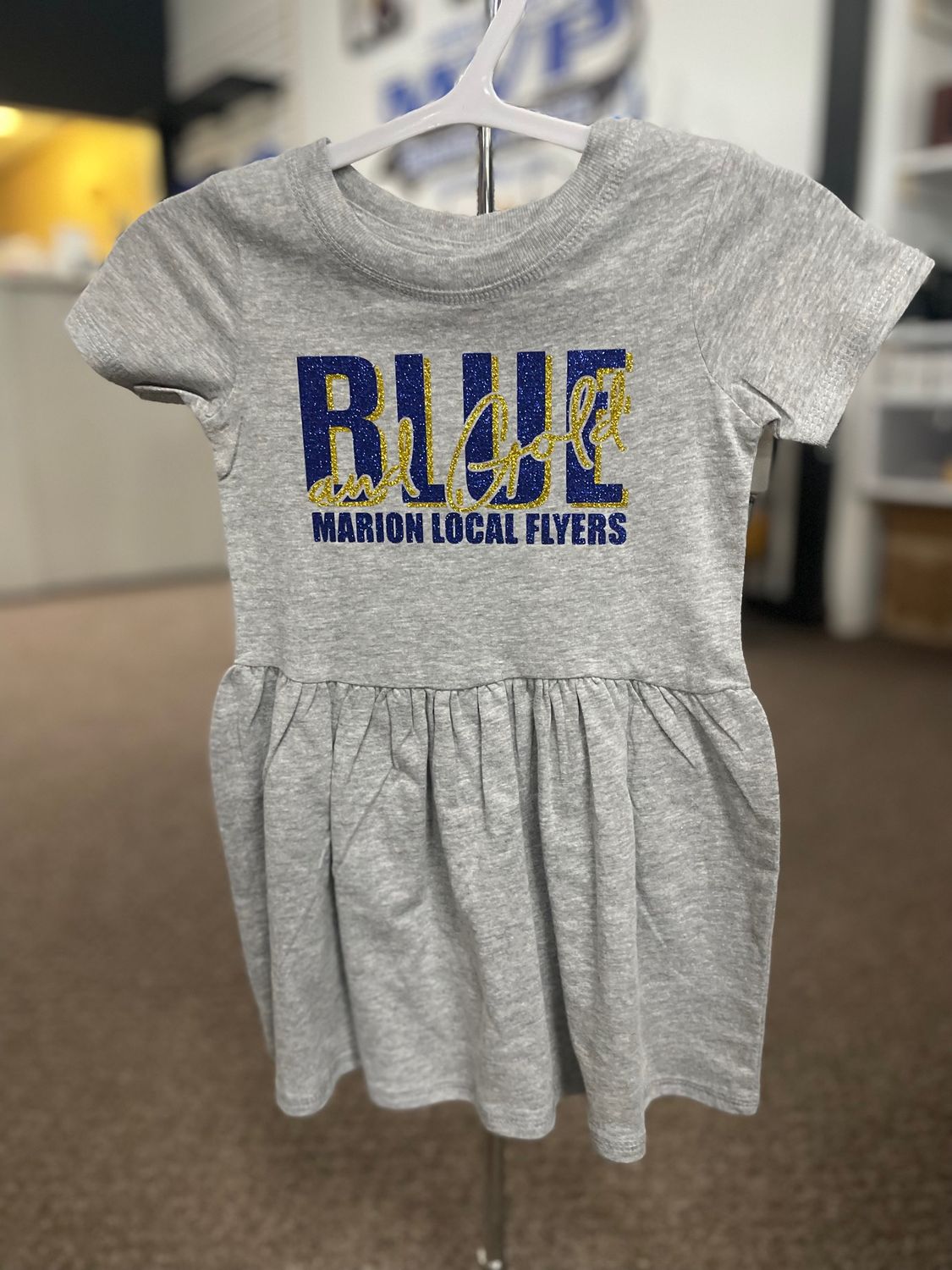 Rabbit Skins Toddler Baby Rib Dress 5323 Heather 2