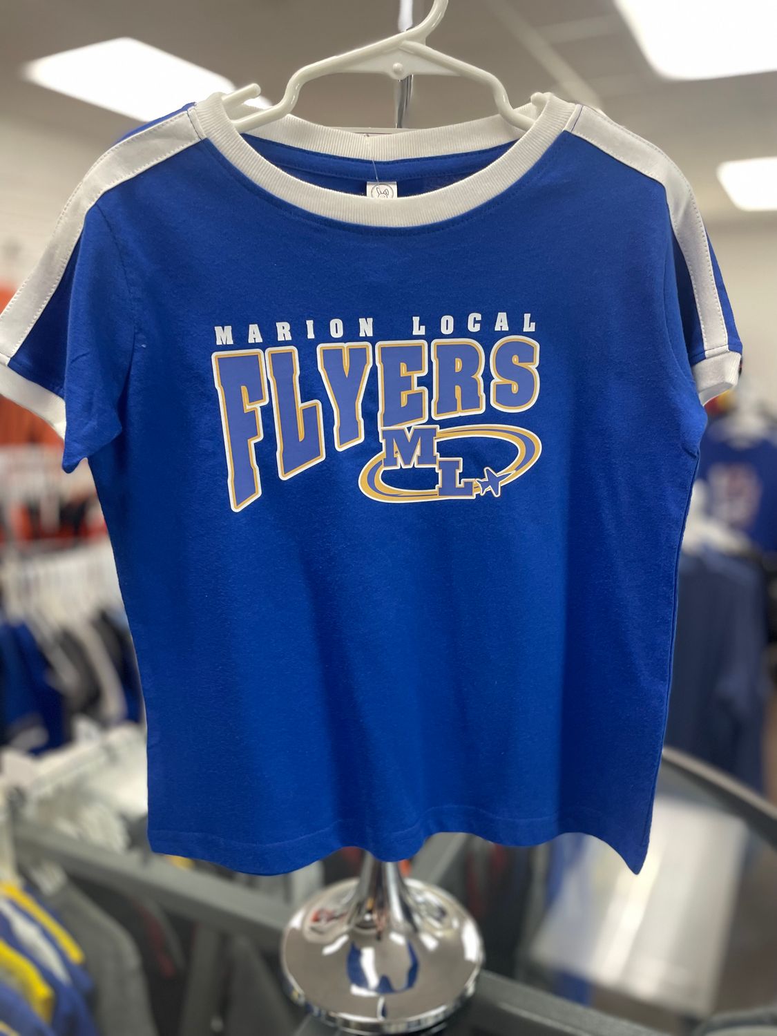 Rabbit Skins Toddler Retro Ringer Fine Jersey Tee 3032 Royal/ White 4