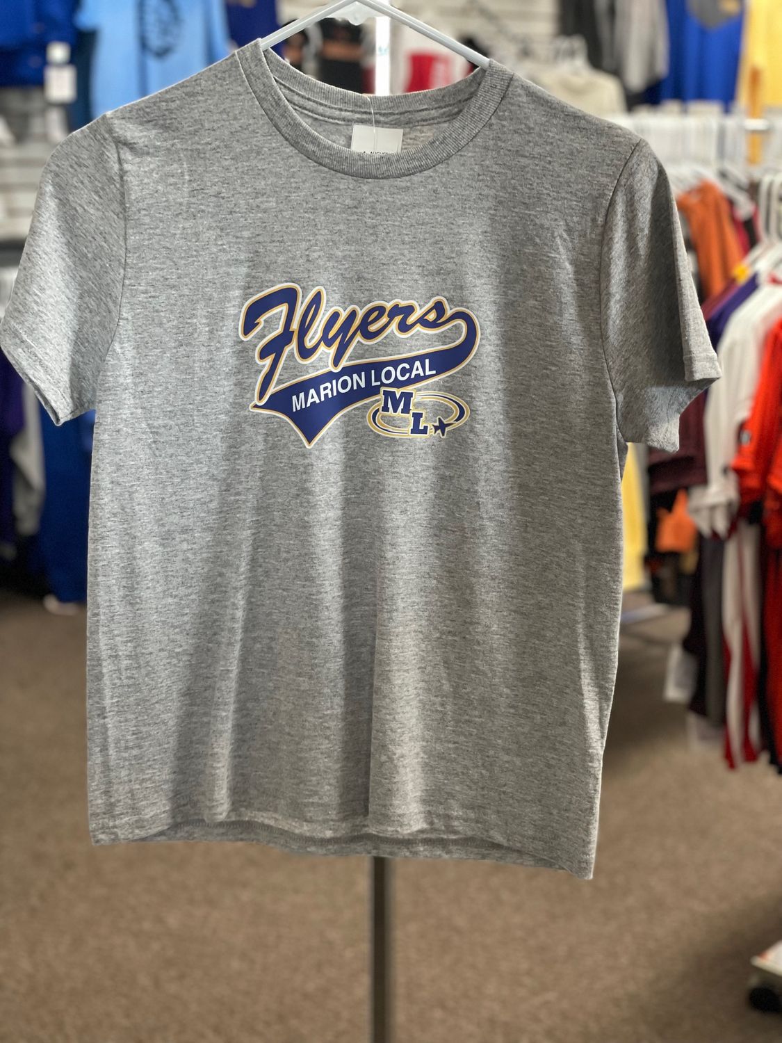 AUGUSTA 60/40 Tee - PLATINUM HEATHER - 6951 Youth Medium