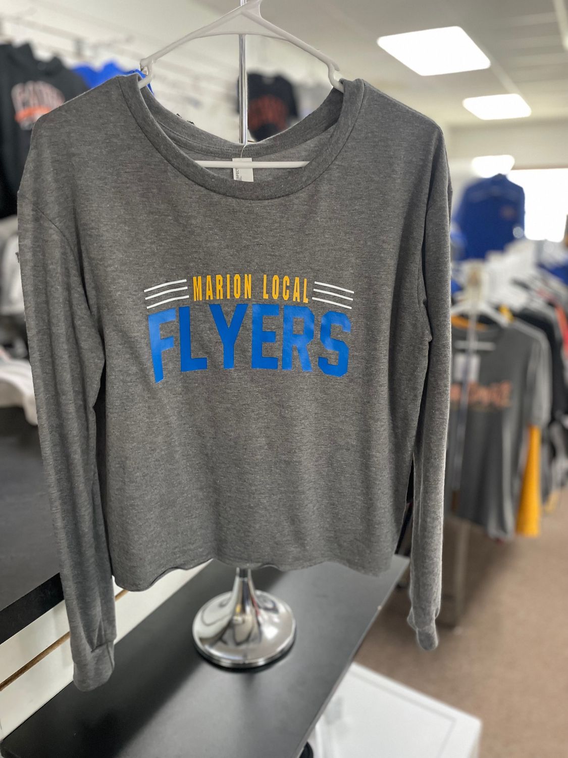 District® Women's Perfect Tri® Midi Long Sleeve Tee DT141 Grey Frost XL