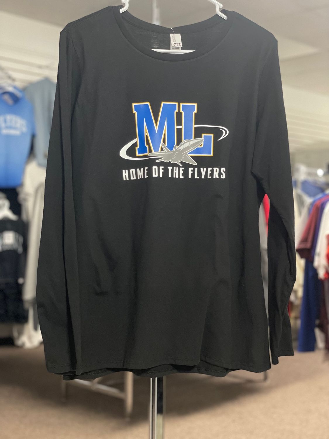 District® Women's Perfect Blend® CVC Long Sleeve Tee DT110 Black M