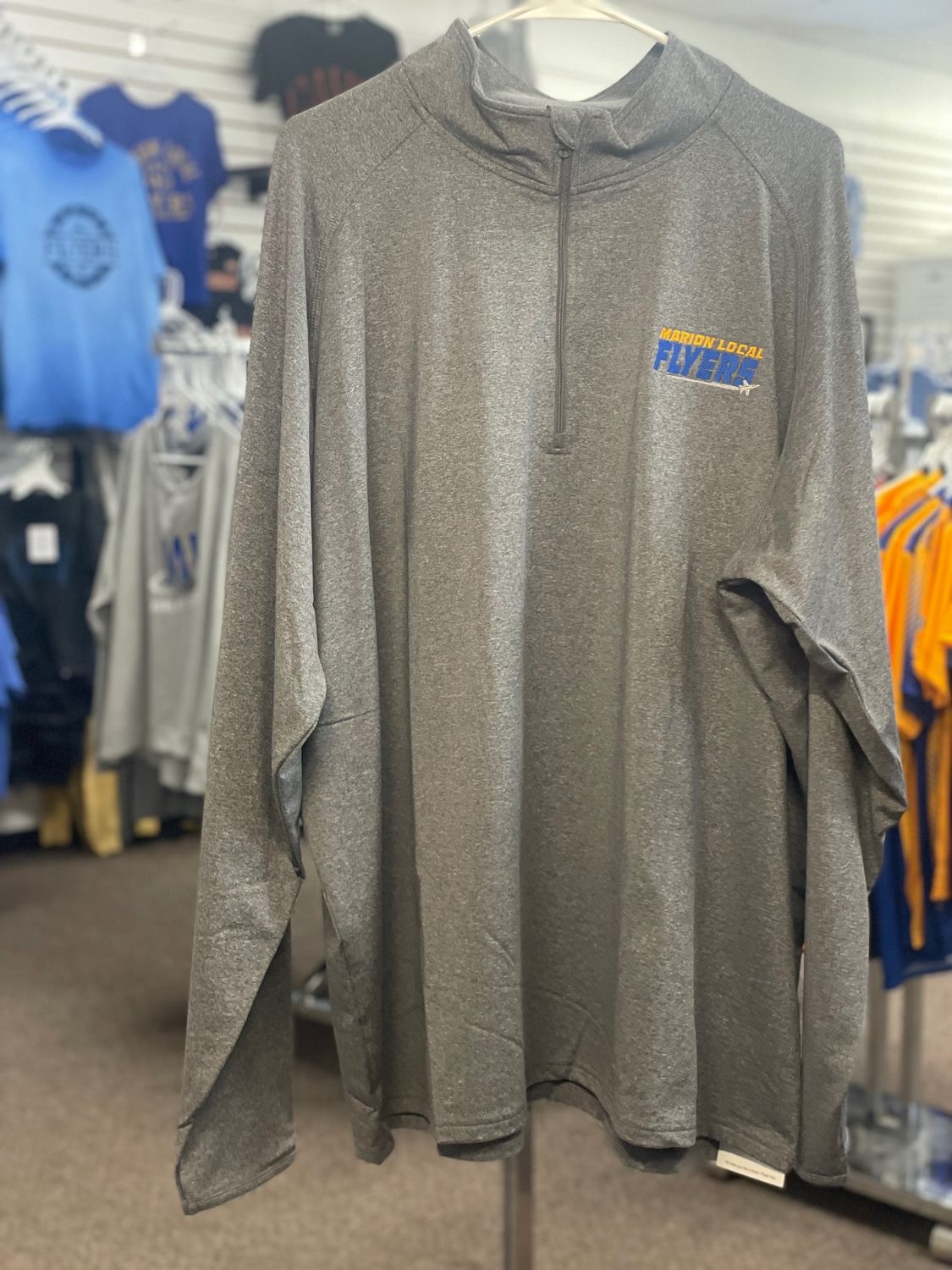 Sport-Tek® Sport-Wick® Stretch 1/4-Zip Pullover. ST850 Charcoal Grey 3XL