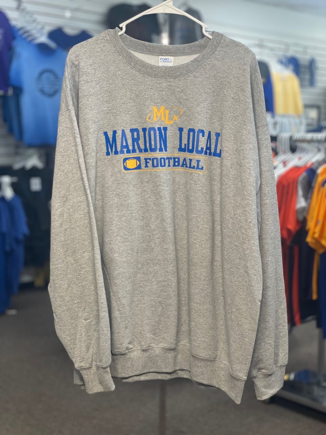 Port &amp; Company Fan Favorite Fleece Crewneck Sweatshirt. PC850 Athletic Heather 2XL